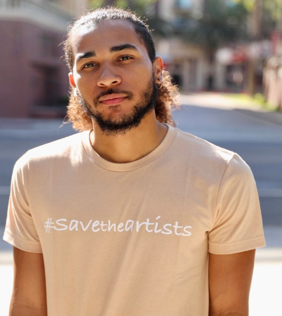 "#savetheartists" T-shirt